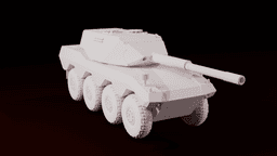 Radkampfwagen 90 German 8x8 Wheeled Light Tank Military War Thunder Turret Toy Prop Replica Model Co 3d model