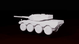 Radkampfwagen 90 German 8x8 Wheeled Light Tank Military War Thunder Turret Toy Prop Replica Model Co 3d model