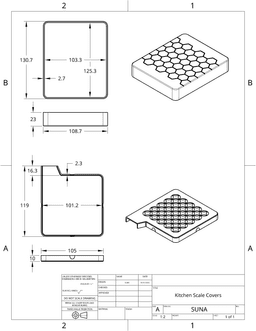 Kitchen Scale Covers 3d model