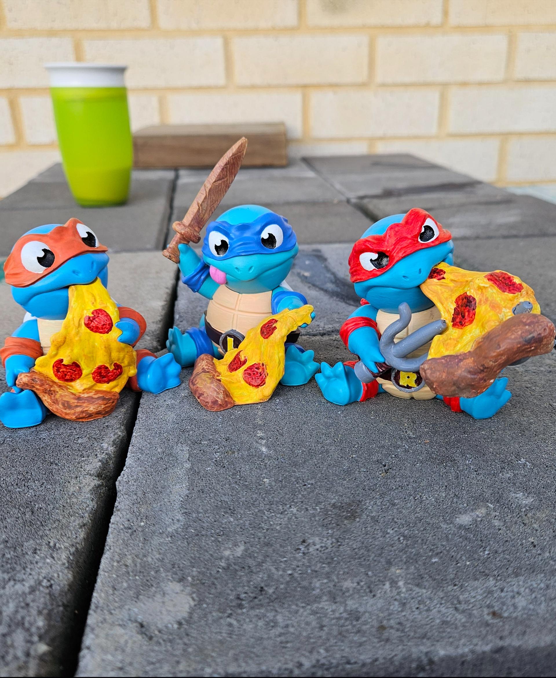Ninja Squirtle - Raph - Pizza Party!!  - 3d model