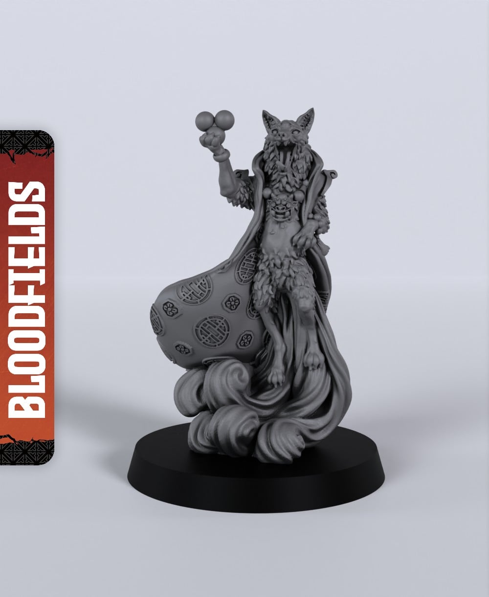 Kitsune - With Free Dragon - 5e DnD Inspired for RPG and Wargamers 3d model