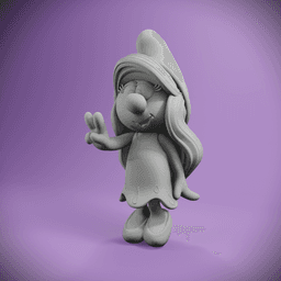 Smurfette (+Bambu 3mf) 3d model