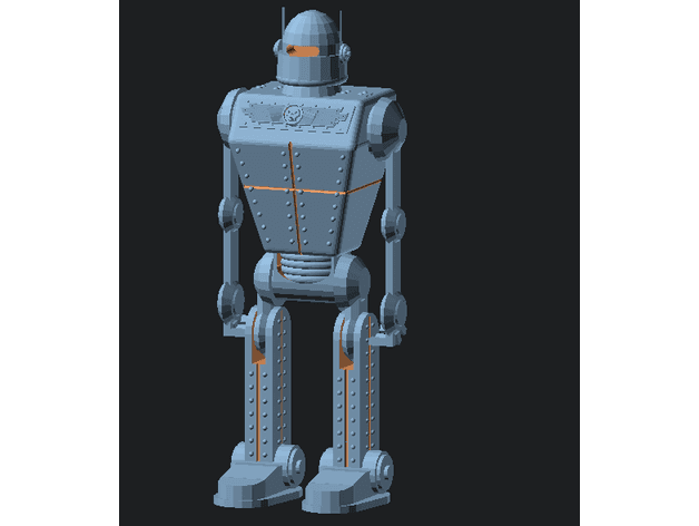 Robot from Sky Captain (posable) 3d model