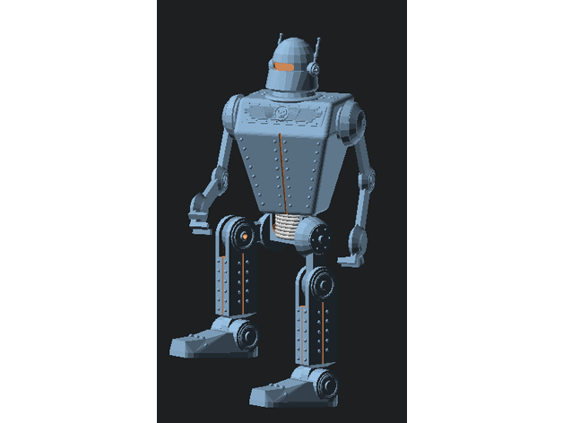 Robot from Sky Captain (posable) 3d model