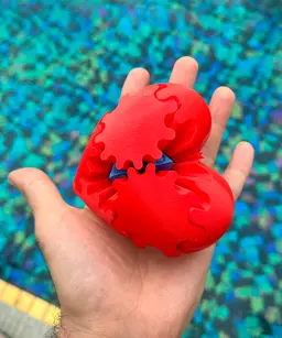 Gear heart 3d model