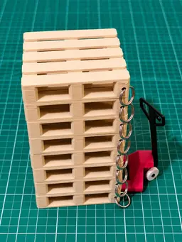 Pallet Key Holder 3d model