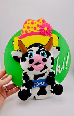 Modular Magnetic Cow Sign 3d model