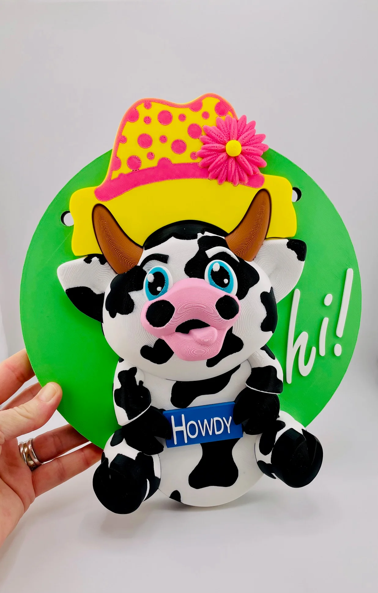 Modular Magnetic Cow Sign 3d model