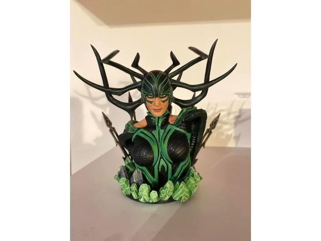 WICKED MARVEL HELA BUST: TESTED AND READY FOR 3D PRINTING 3d model