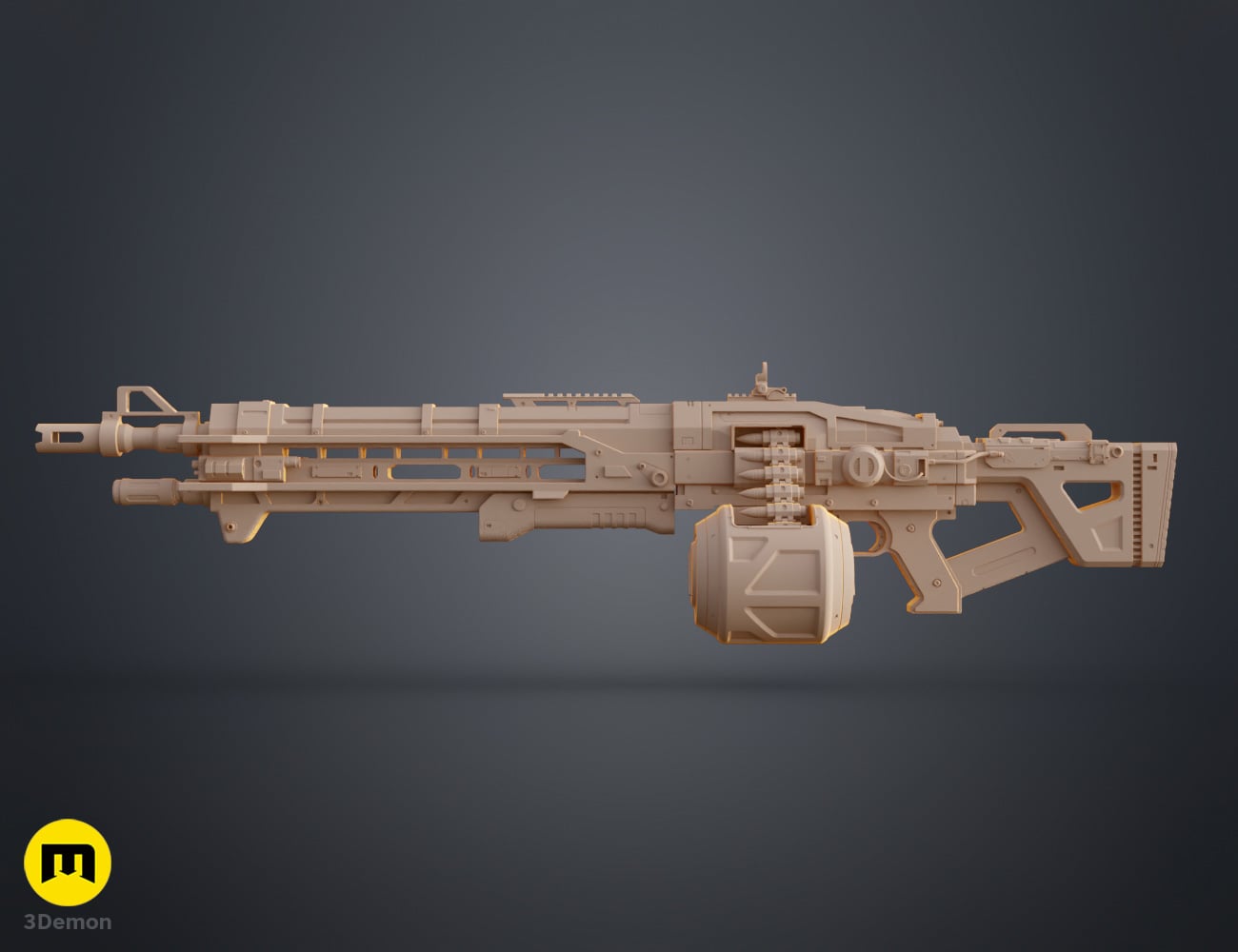 Thunderlord Machine Gun 3d model