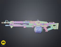 Thunderlord Machine Gun 3d model