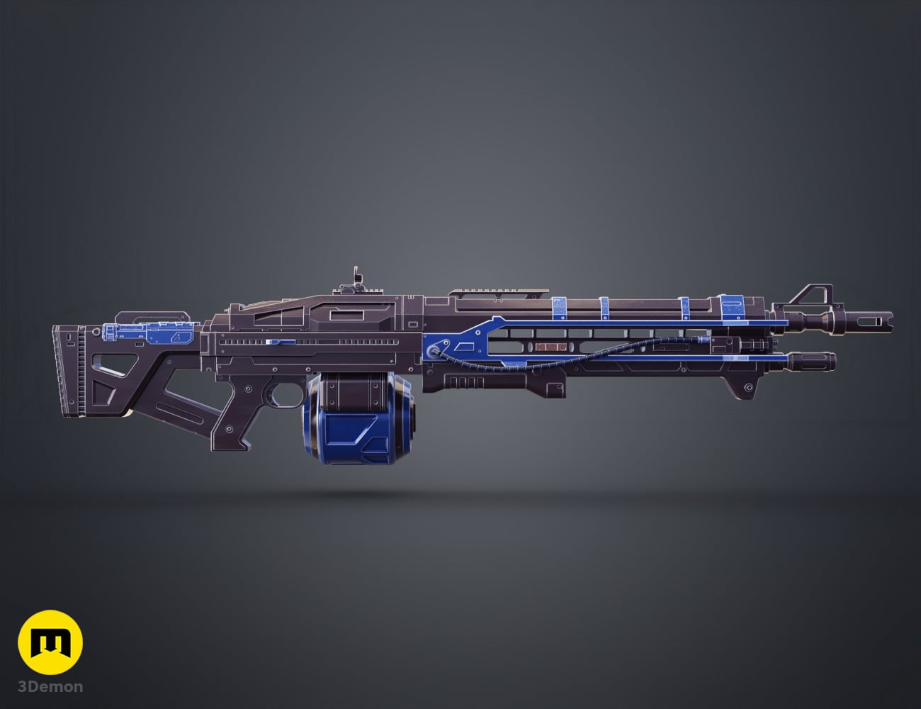Thunderlord Machine Gun 3d model