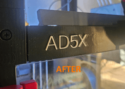Letters AD5X for original Flashforge printer cover 3d model