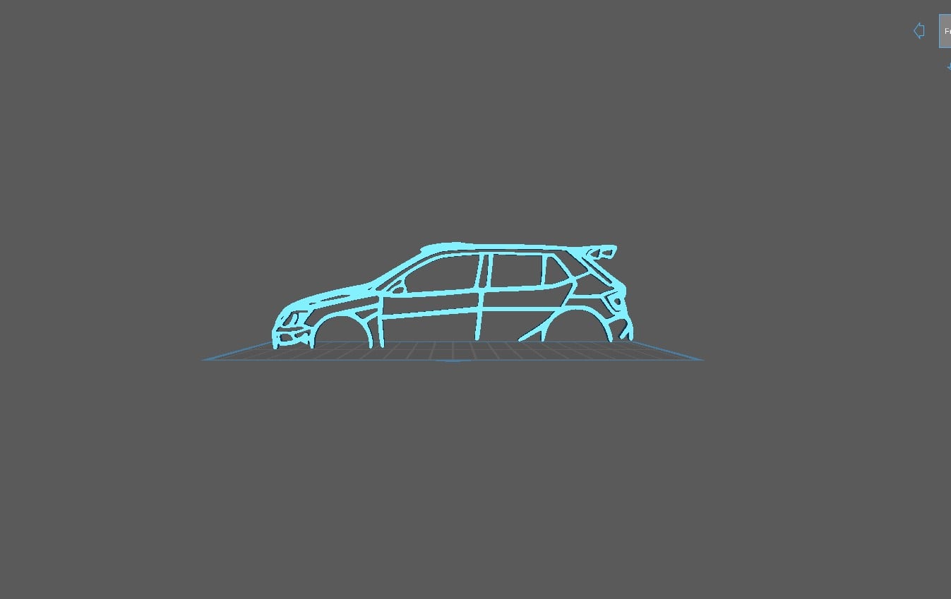 Skoda - Fabia R5 22 Wall Art 3d model
