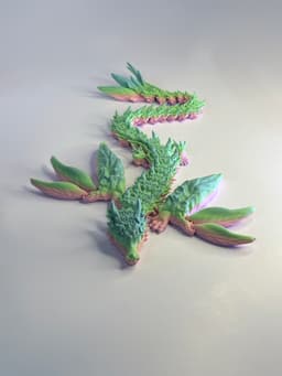 Teal Cat Creative Gaia Forest Spirit Dragon 3d model