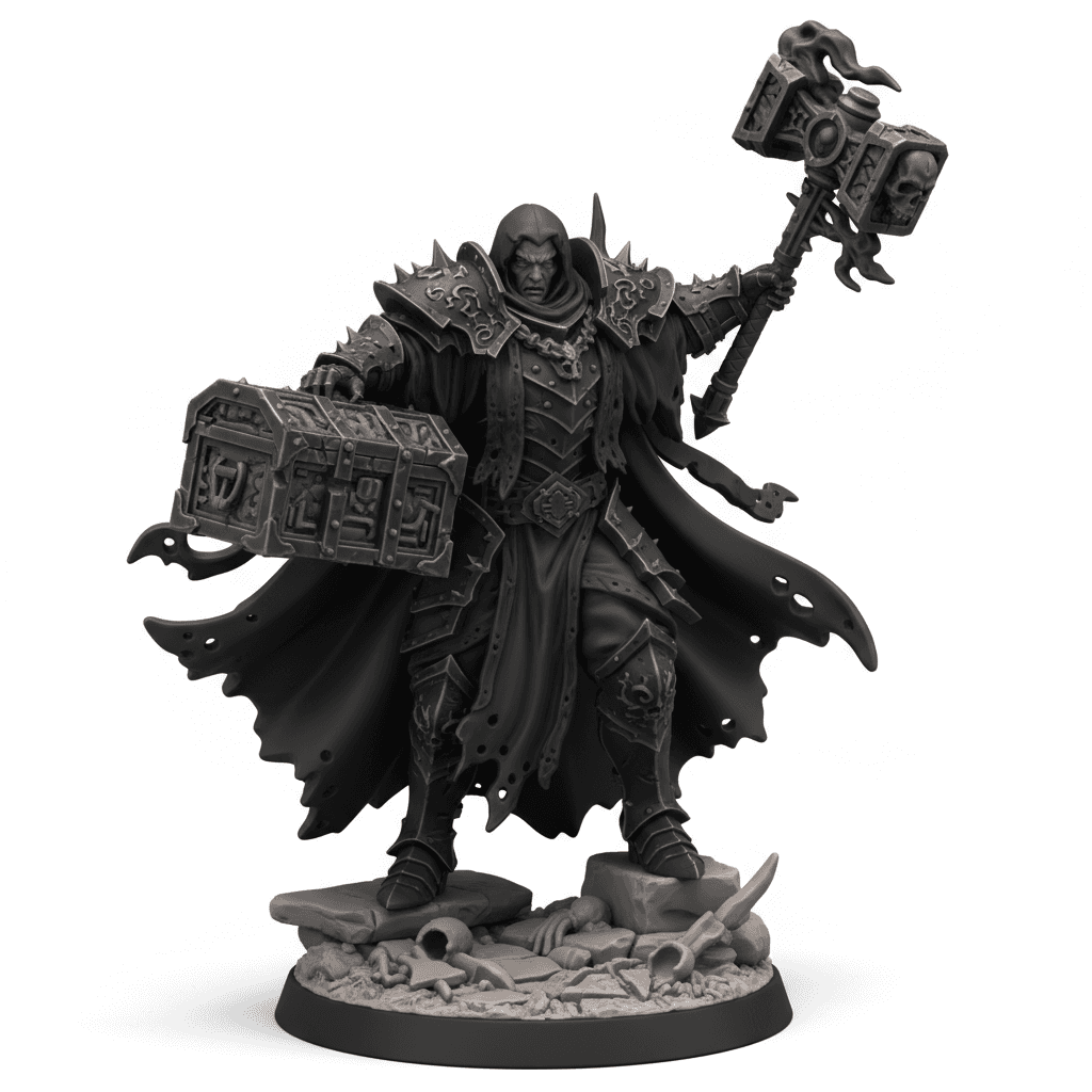 Dark Cleric Forbidden Relic Printable STL File 3d model