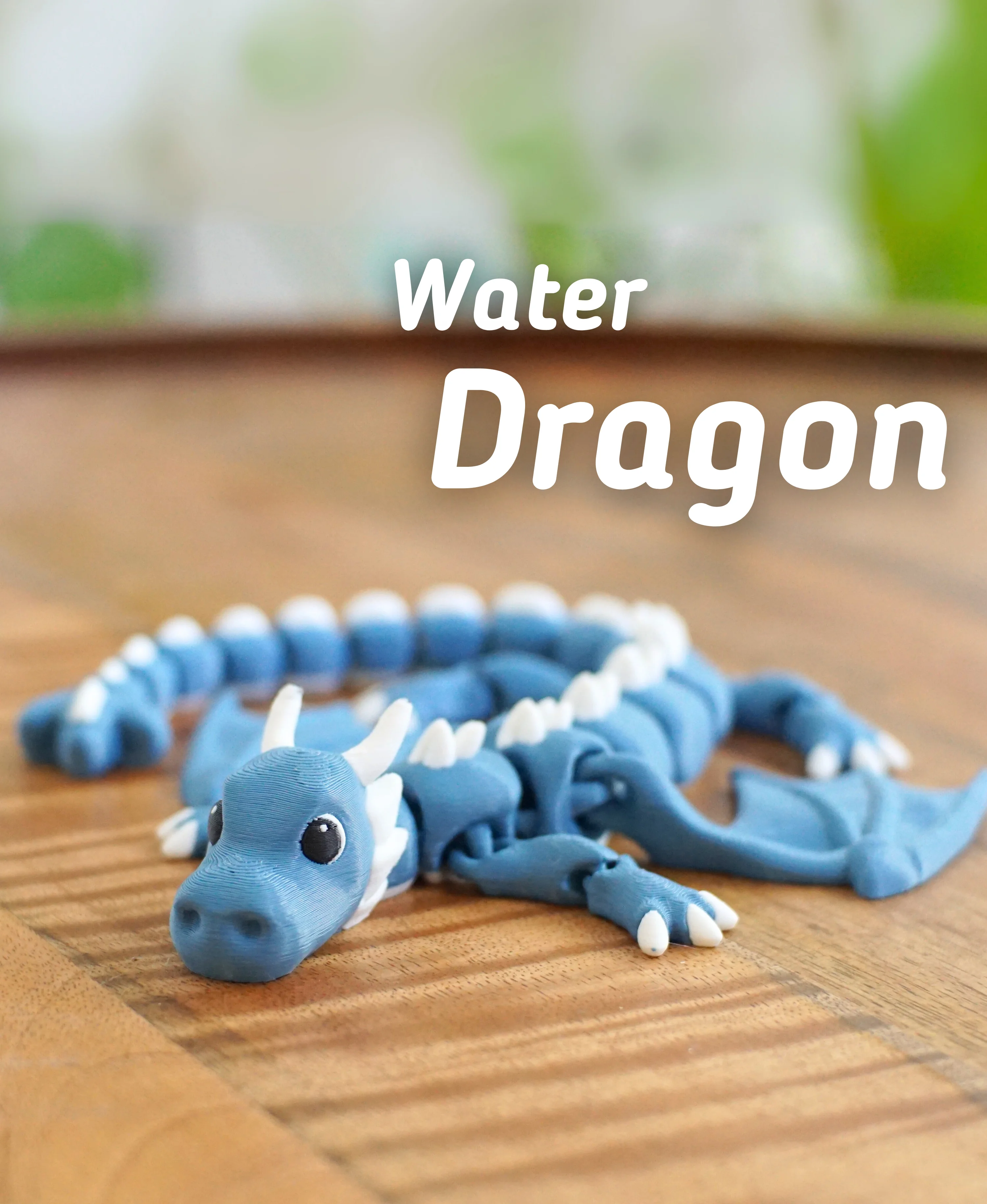 Water Dragon - Articulated Fidget Dragon - Ludo flexy 3d model