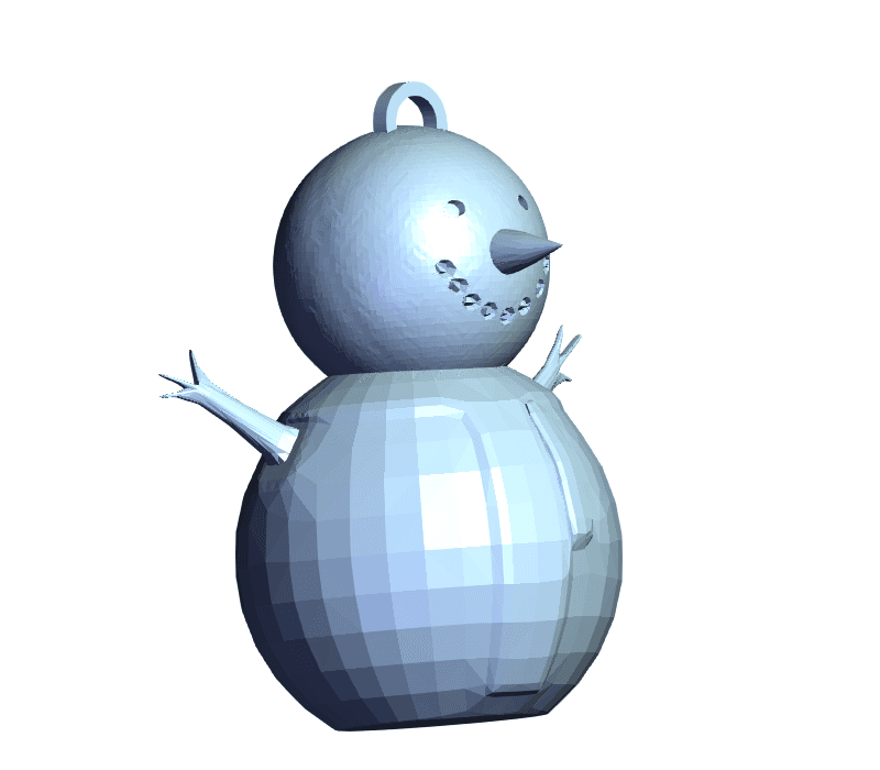Snowman Decoration 3d model