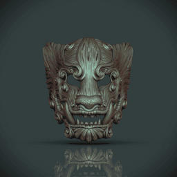 Chimera Mask -"Chimera" (Sculptober Day 20) 3d model