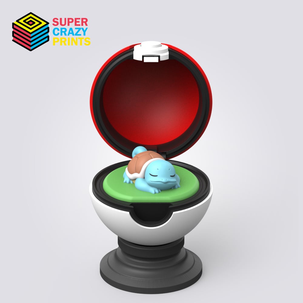 Pokeball Squirtle 3d model