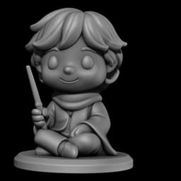 Harry Potter Chibi 3D Printable Collection – Full Set of 8 Characters 3d model
