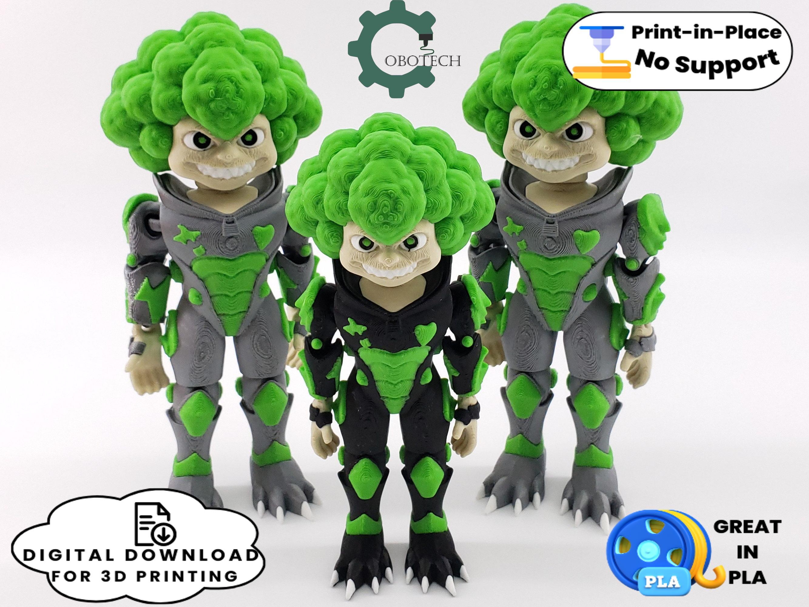 Cobotech Articulated Brocolli Monster 3d model