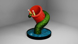 Monster Tentacle Drum Pen Holder 3d model