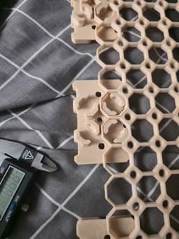 Remix of 12.5 mm - Quad Snaps (DS Part A) - Medium Command Strip + Screw Mount 3d model
