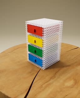 Lattice Drawer Tower 3d model