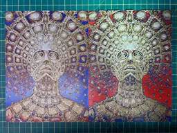 Glow in the dark filament used for the top layer. Looks amazing…thank you! 3d model