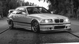 Bmw e36 2d wallart, silhouette 3d model