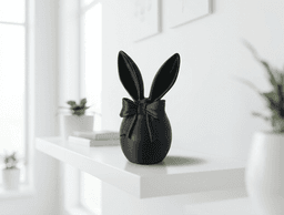 Bunny Ears Egg Sculpture — Modern Spring Decor 3d model