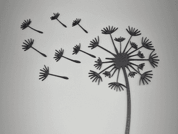 Dandelion Seeds 2D Wall Art.stl 3d model