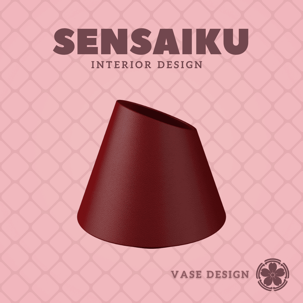 159. Cylinder - V118 Cut Vase Custom Vase Design - Ikebana Home Decoration 3d model