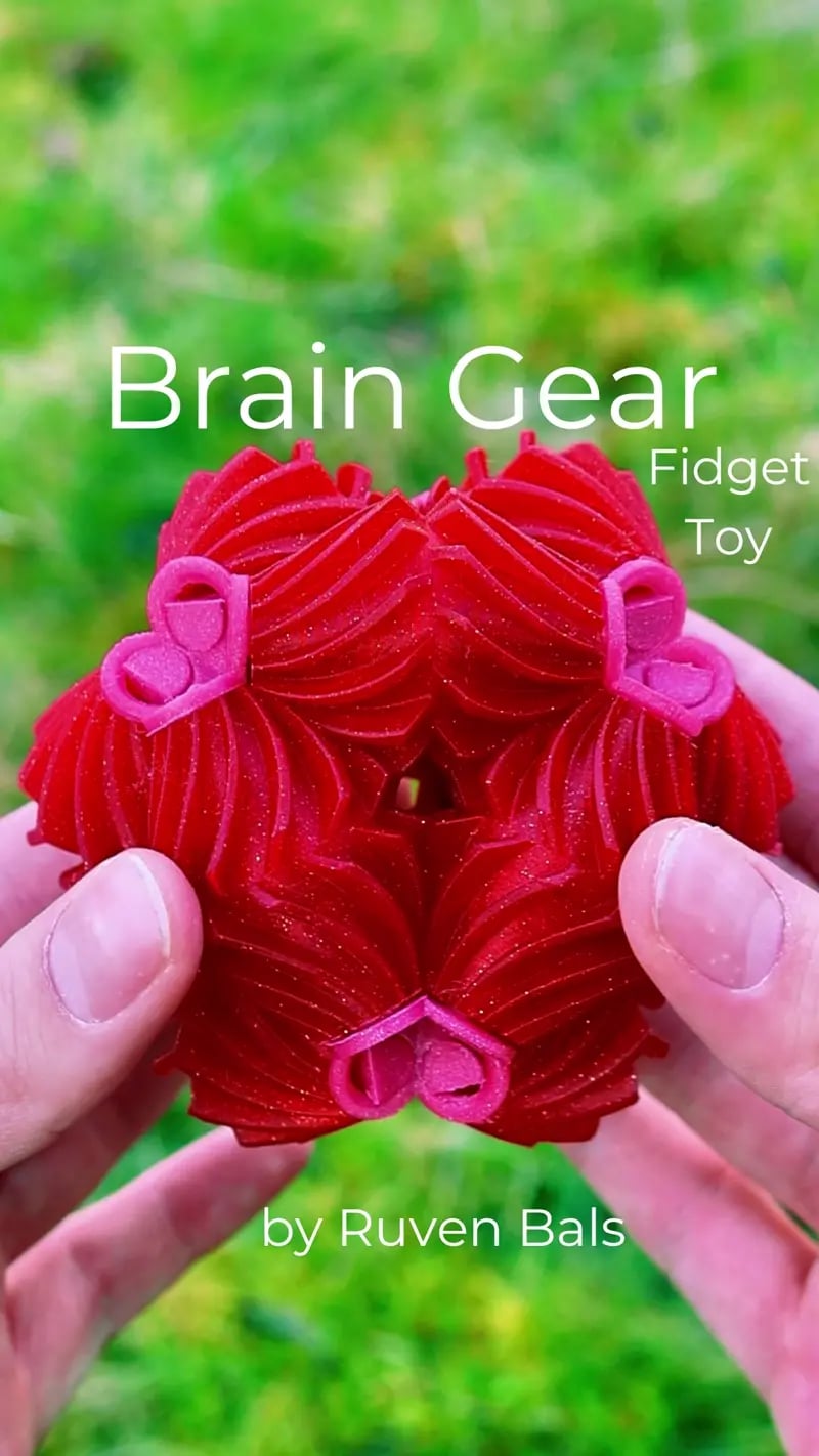Brain Gear Fidget Toy 3d model