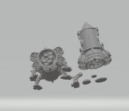 FHW: Oxchan/ Space Orc Walking Rocket v3 3d model