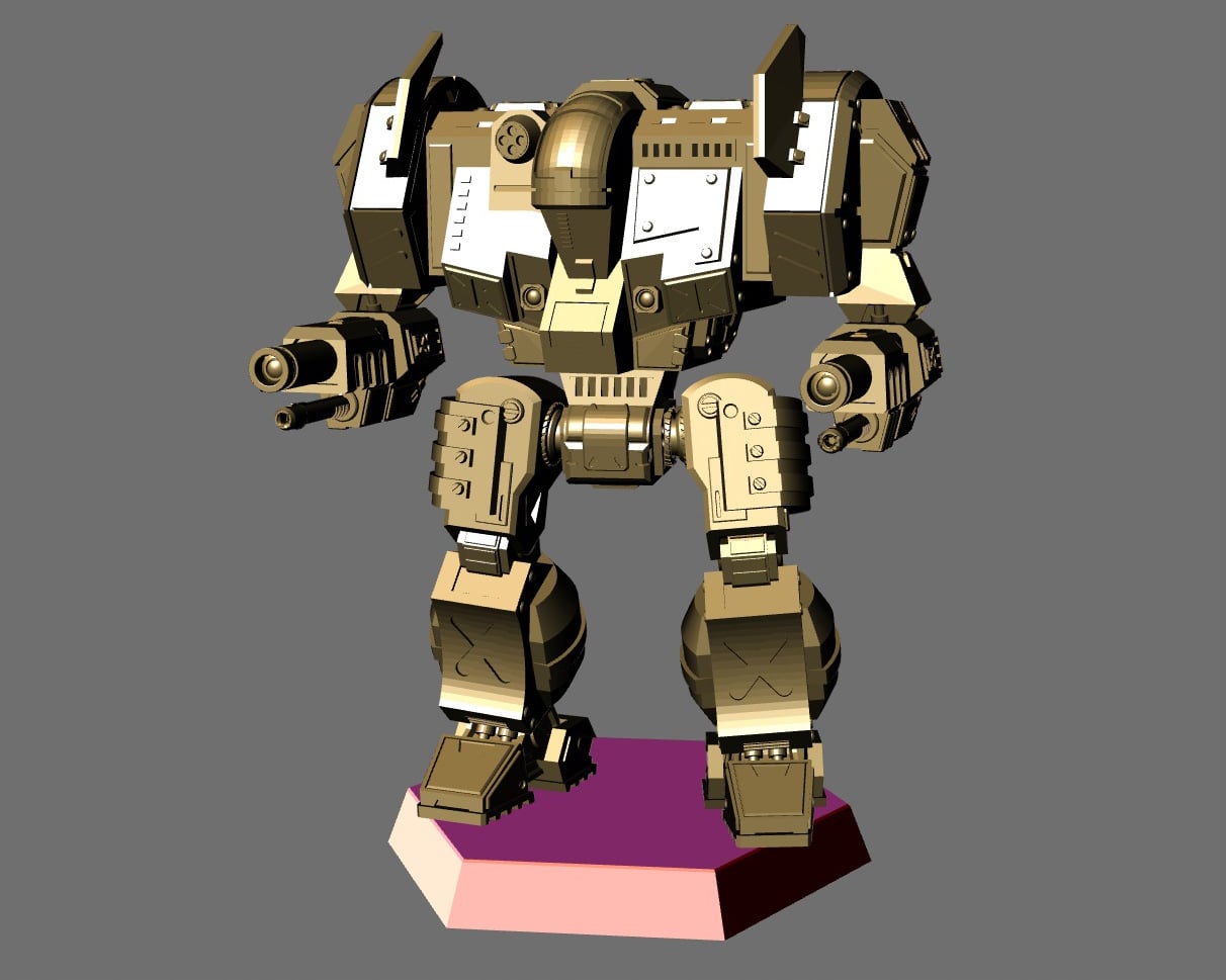 MW4 Templar Battletech Miniature 3d model
