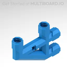 3x2 MU - Low Profile Bolt-Locked Bracket 3d model