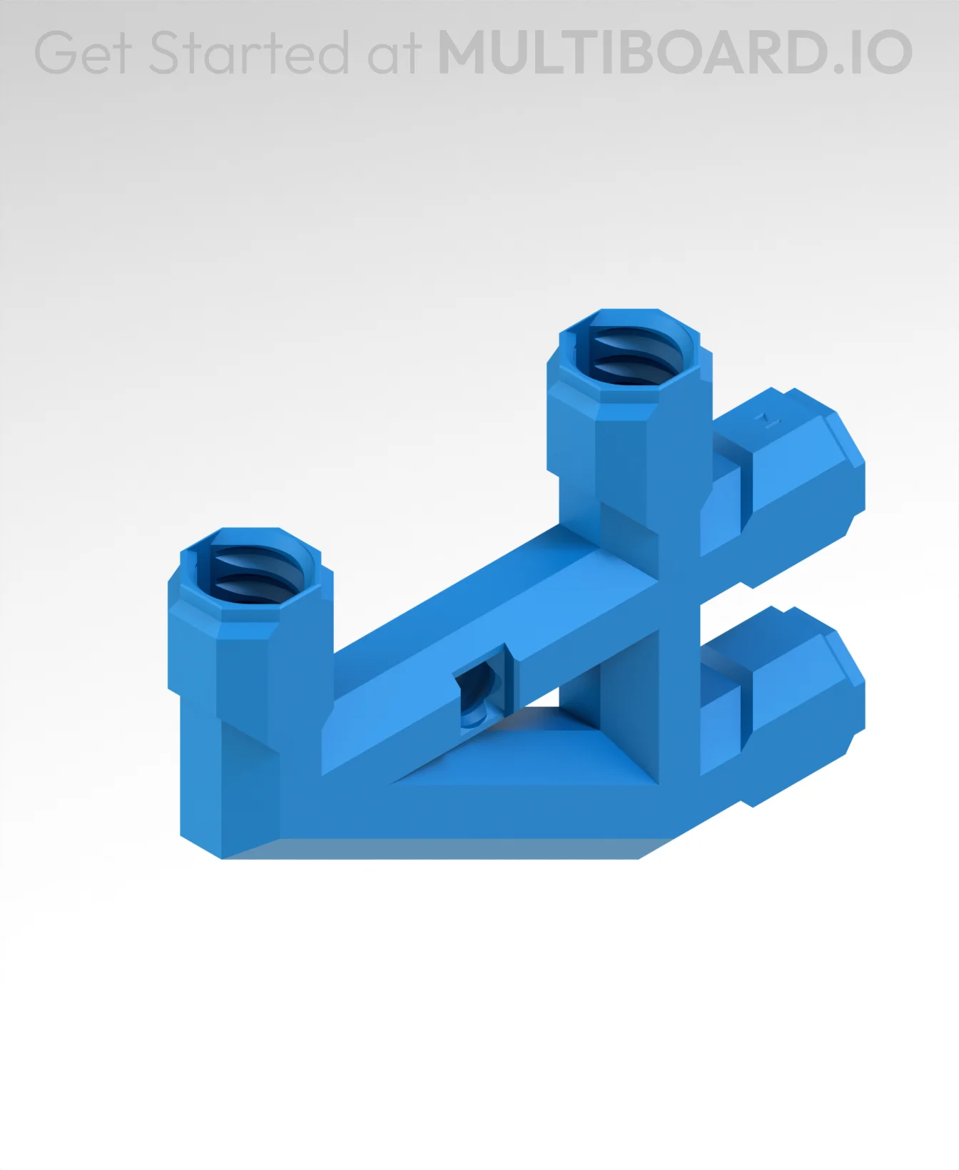 3x2 MU - Low Profile Bolt-Locked Bracket 3d model