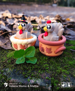 Cute Clicker Turkey, Thanksgiving Clicky Keychain & Desk Version 3d model