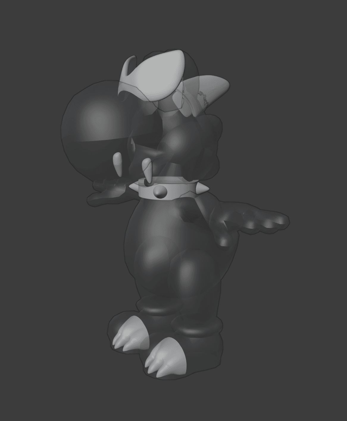 Boshi - Custom bits for WON 2.5 scale figure 3d model