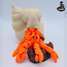 Articulated Hermit Crab - no supports 3d model
