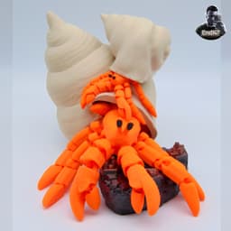 Articulated Hermit Crab - no supports 3d model