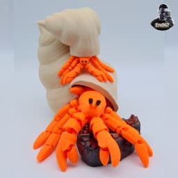 Articulated Hermit Crab - no supports 3d model
