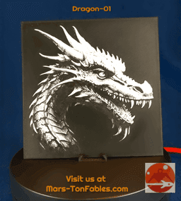 BW_Dragon_01_Hueforge-MTF 3d model