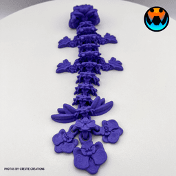 Baby Orchid Dragon 3d model