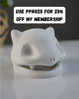 Bulbasaur Skull 3d model