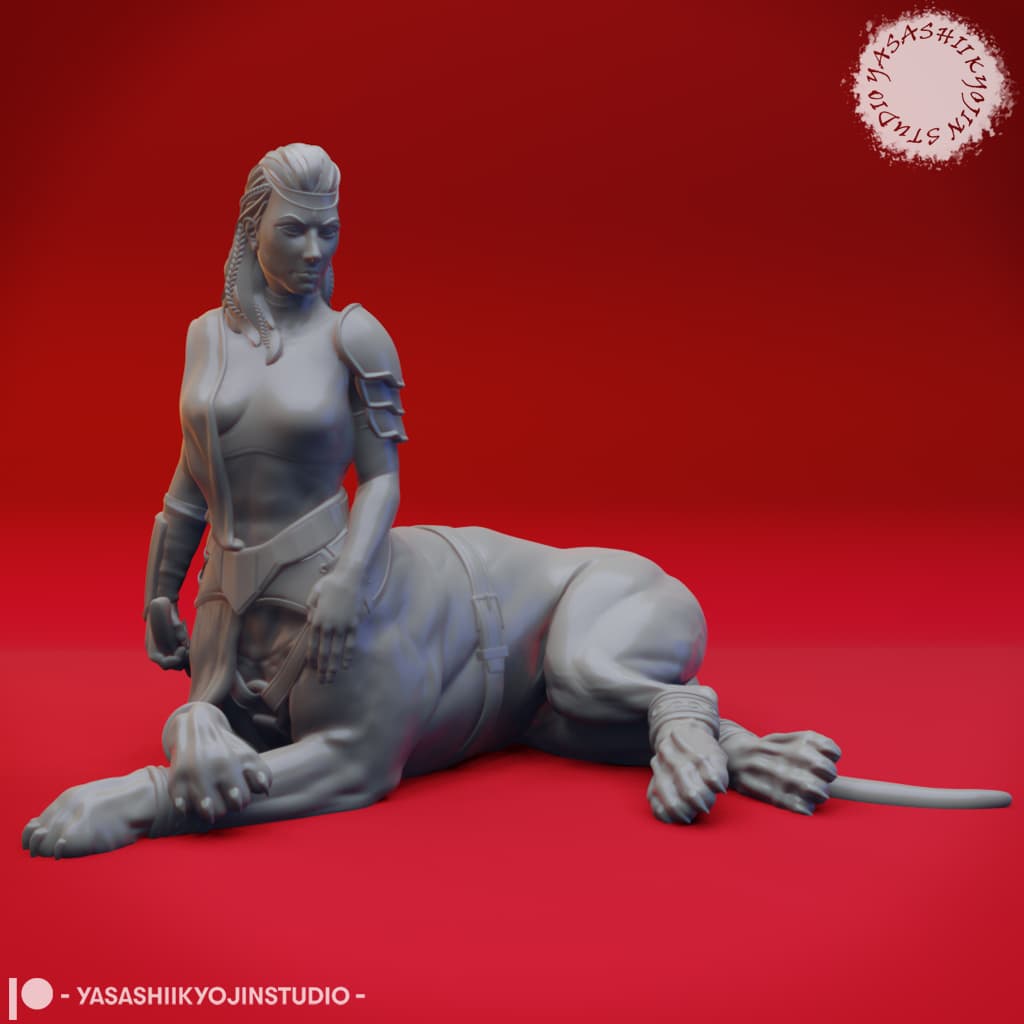 Lamia - Tabletop Miniature (Pre-Supported) 3d model