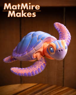 Sea Turtle - Articulated Figure 3d model