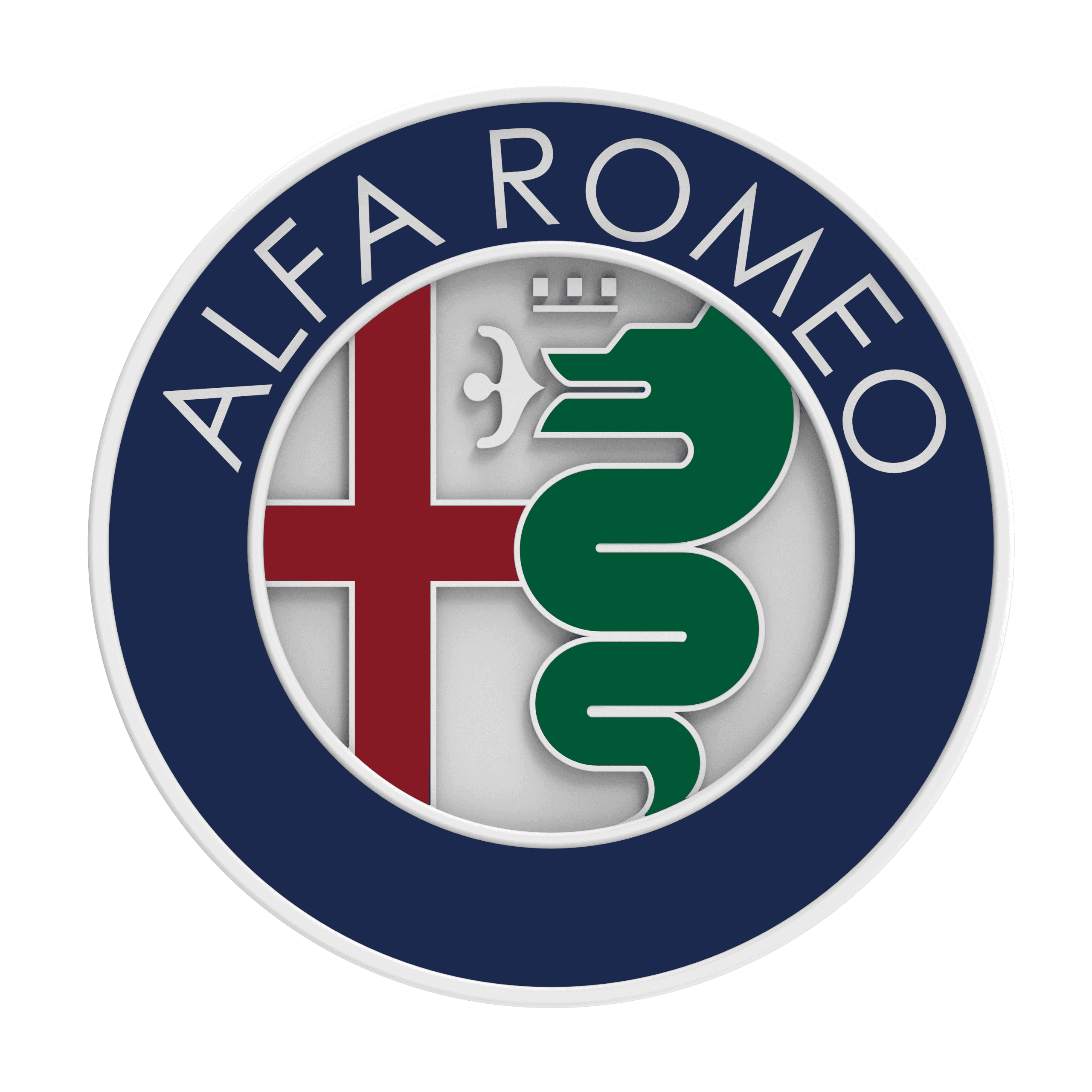 Alfa Romeo logo 3d model